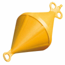 PLASTIMO VERANKERUNGSBOJE D32CM KEGEL GELB 43427