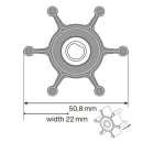 Johnson Impeller für F4 Pumpe, Nitril 09-810B-9