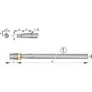 Vetus Niro-Welle mit Hutmutter L=1500mm,Ø25mm...