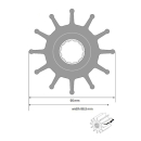 Johnson Impeller für F9 Pumpe, Neopren 09-814B