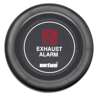 Vetus Auspufftemperaturalarmanzeige, schwarz, 12 V XHI12B