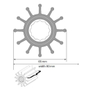 Johnson Impeller für F75 Pumpe, MC97/EPDM 09-821BT-1
