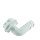 PLASTIMO FITTING 90° 11/2 HOSE D25 BLACK WATER 62080