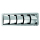 PLASTIMO LOUVER RECTANGULAR ST/STEEL 5 SHUTTERS 403626