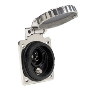 Marinco Telefon und Kabel TV Einbaudose INOX PH6592TV-SS