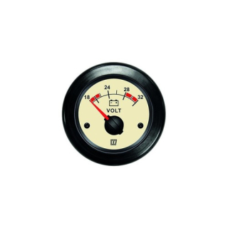 Vetus Voltmeter, creme, 24 Volt VLT24N