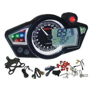 Neu KOSO RX1N+ Tachometer Drehzahlmesser ABE schwarz weiß Cockpit