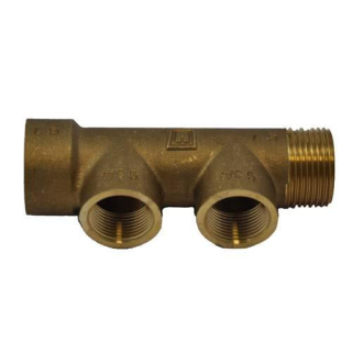 Vetus Verteiler mit 1x G3/4 Innen- + Aussengew. MAN2G1/2
