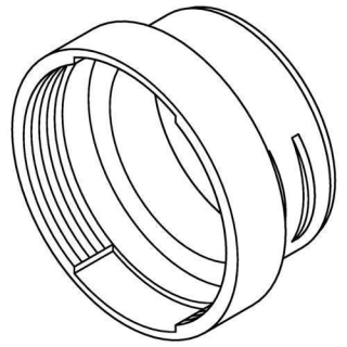 Webasto Reduzierstueck Adapter 90/80, Kunststoff, 1320925A