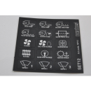 Vetus Aufkleber Set-Verbraucher für Panel P6  P12 NP12