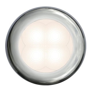 Hella LED RND SL WRM WHT 12V SS RIM 2XT 980 500-221