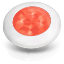 Hella LED RND SL ROT 24V WHT RIM 2XT 980 508-241