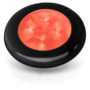 Hella LED RND SL ROT 24V BLK RIM 2XT 980 508-251