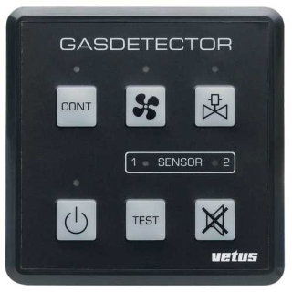 Vetus Gas-/Kohlenmonoxiddetect. 12/24V GD1000