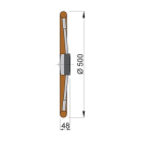 Vetus Steuerrad PRO40T, Teakholz, 50cm PRO50T