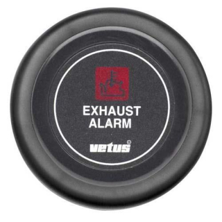 Vetus Auspufftemperaturalarmanzeige, schwarz, 24 V XHI24B