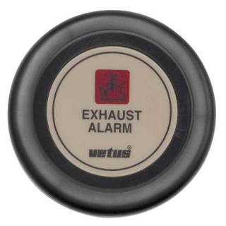 Vetus Auspufftemperaturalarmanzeige, weiß, 24 V XHI24W
