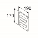 Webasto Luftzufuhrgitter W=170 L=190, Aluminium 1319269A