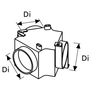 Webasto Verteiler mit Regelklappe D60 1320352A