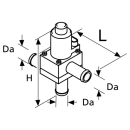 Webasto Magnetventil 12V, 18mm, 3/2 Wege, Kunstst 9014606A