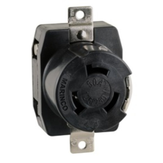 Marinco 50A 125/250V RECEPTACLE 6369CR
