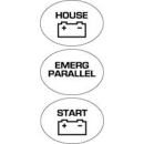 BEP Label Set f. Batterieschalter 701-720 Serie SET-715