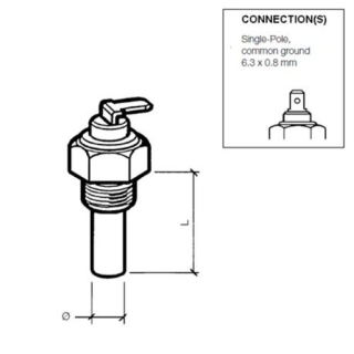 Veratron VDO Kühlmitteltemperatursensor 120°C - M1 323801001022N