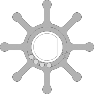 Johnson Impeller Ersatzteilkit MC97/EPDM, 66,7mm 09-703P-1