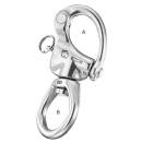 PLASTIMO ST STEEL SNAP SHACKLE SWIVELEYE 90MM 100703