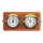 PLASTIMO 3 ZOLL UHR UND BAROMETER AUF TEAK 12764