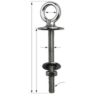 PLASTIMO AUGBOLZEN EDELSTAHL 10X50MM 13750