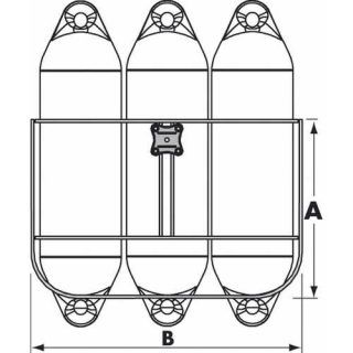 PLASTIMO Fenderkorb Classic 3, für 200mm Fender 36209