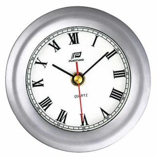 PLASTIMO 4 ZOLL UHR MATT VERCHROMT 38206