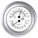 PLASTIMO 4 ZOLL THERMO/HYGROMETER MATT CHROM 38208