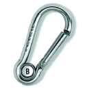 PLASTIMO SNAP HOOK WITH EYE ST/STEEL 60MM 401563