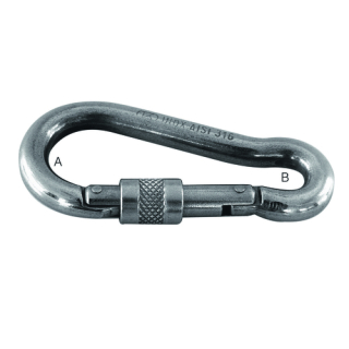 PLASTIMO HOOK RING CARBINE ST/STEEL 100MM Ø11.5 401572
