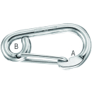 PLASTIMO 100MM STAND ST.S CARBINE HOOK 402491