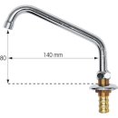 PLASTIMO SWIVELLING SPOUT CHR.BR D15 MM 414932