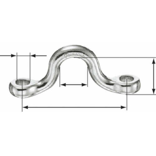 PLASTIMO ST.S EYE STRAP L60MM CEN.DIS=A16 H21 415209