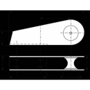 PLASTIMO ALU ANOD. BOW ROLLERS 205X52MM 418618