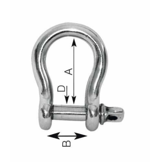 PLASTIMO ST.S BOW SHACKLE   D.12MM 422137