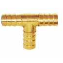 PLASTIMO CONNECTOR T HOSE BRASS Ø15MM 472150