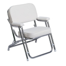 PLASTIMO DECKSTUHL FALTBAR ALU+ WEISSE ABDECKUNG 51493