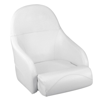 PLASTIMO SITZ MIT KLAPP. RUECKENLEHNE WEISS VINYL 53303