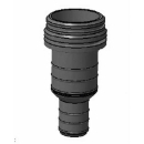 PLASTIMO ANSCHLUSSSTUECK GERADE   D25/38 55135