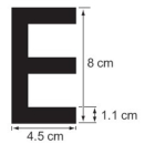 PLASTIMO LETTER WHITE H=8CM FOR SOFT HULL-T 59183