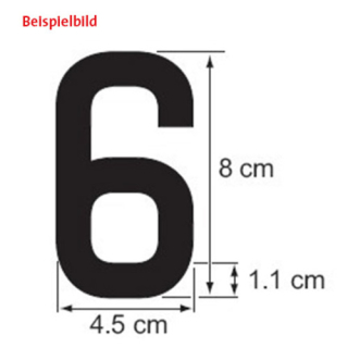 PLASTIMO Zahl 4, 8 cm, schwarz, RIB 59376