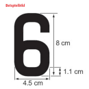 PLASTIMO Zahl 8, 8 cm, weiß, RIB 59390