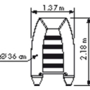 PLASTIMO Schlauchboot RAID II P220SH grau 61163