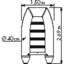 PLASTIMO Schlauchboot RAID II P270SH blau 66079